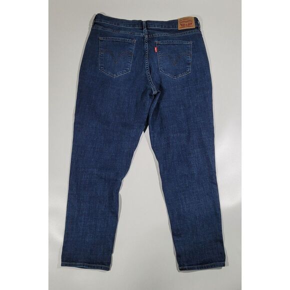 Levi's Classic Capri Jeans - Women's Blue Denim Straight Leg Comfort Fit Size 32 - Picture 1 of 11